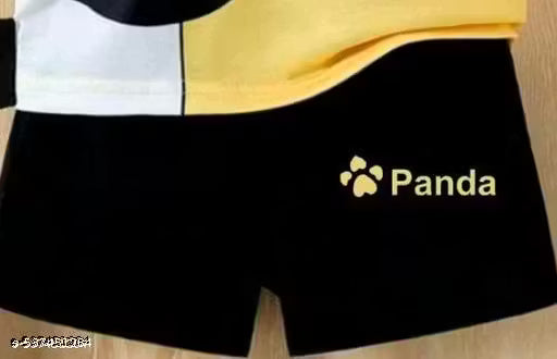 YellowPanda T-Shirt & Shorts Set | Soft Cotton Printed Outfit for Kids
