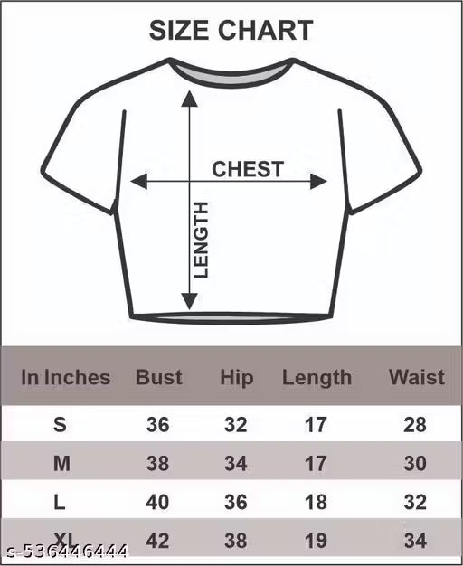 Women's Graphic Printed Crop T-Shirt Combo Pack of 4 | Cotton Blend Casual Short Sleeve Crop Tops